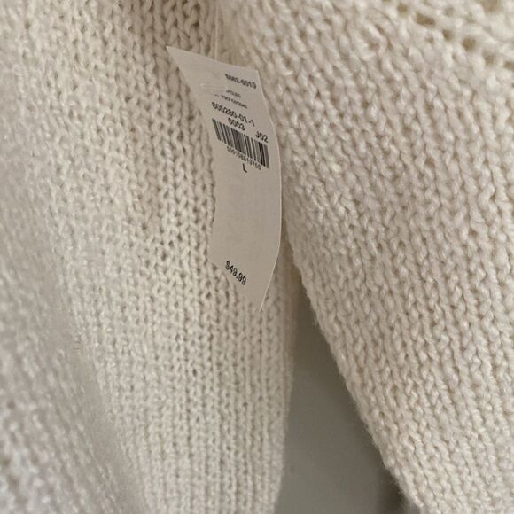 Old Navy Elegant Cream Knit Sweater Size Large. NWT - Picture 5 of 6